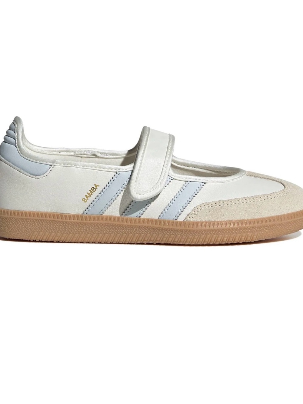 RARE SOLD OUT SAMBA JANE SHOES CLOUD WHITE/GUM/HALO BLUE WOMENS 7.5